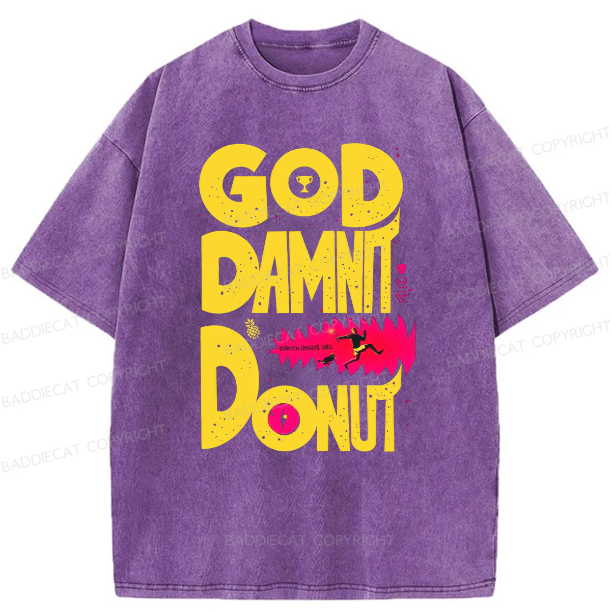 Goddamnit Donut Washed T-shirt