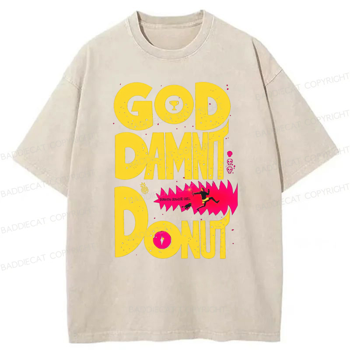 Goddamnit Donut Washed T-shirt