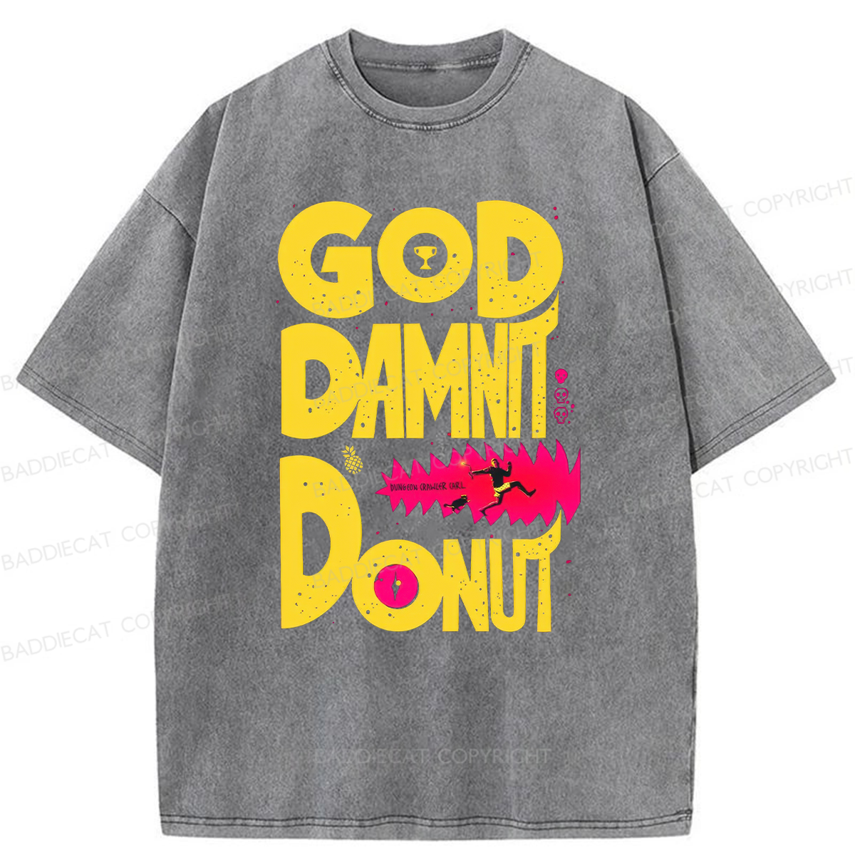 Goddamnit Donut Washed T-shirt