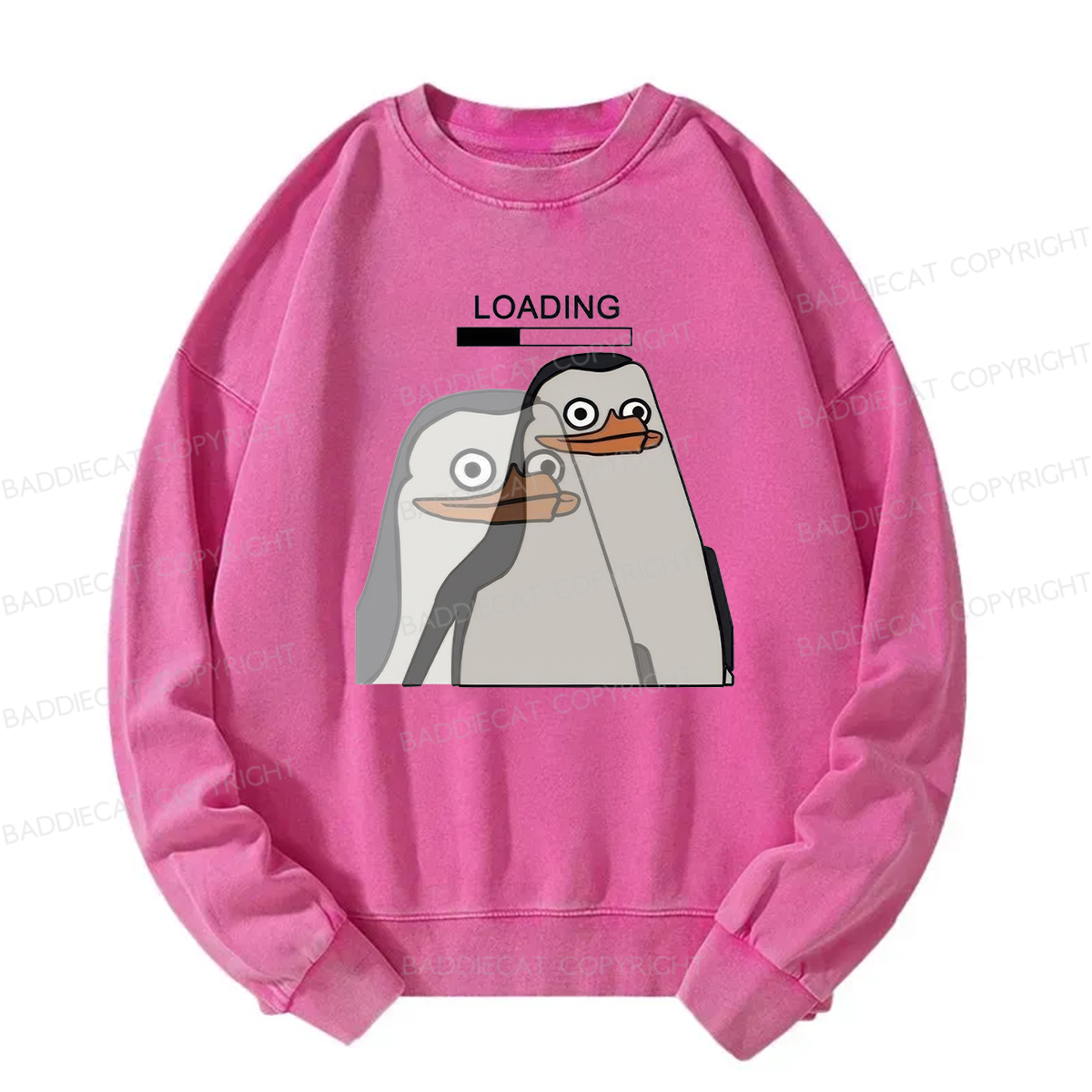 Loading Penguin Meme Washed Sweatshirt