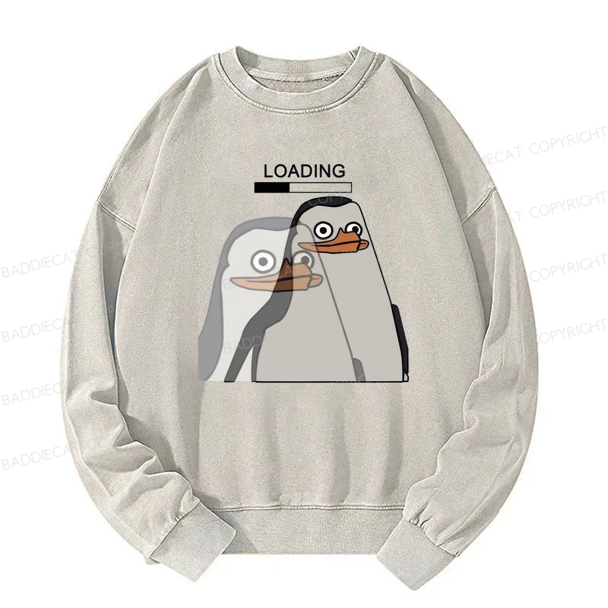 Loading Penguin Meme Washed Sweatshirt
