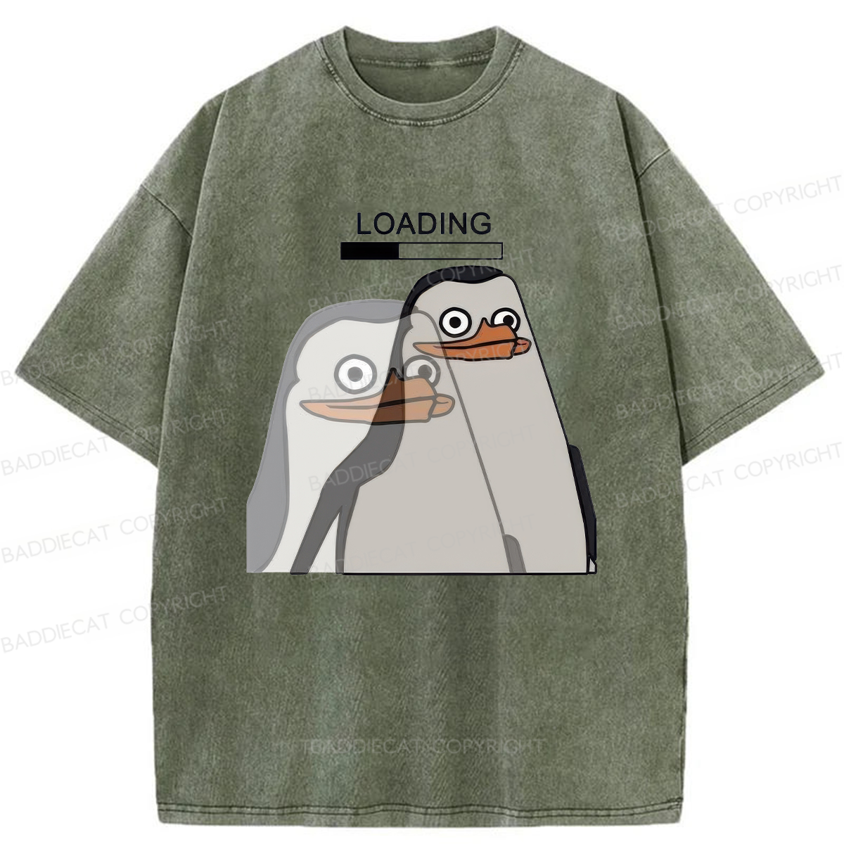 Loading Penguin Meme Washed T-shirt
