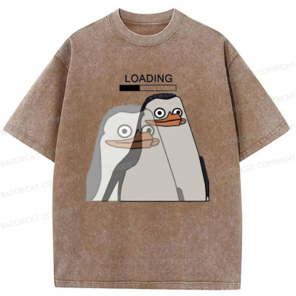 Loading Penguin Meme Washed T-shirt