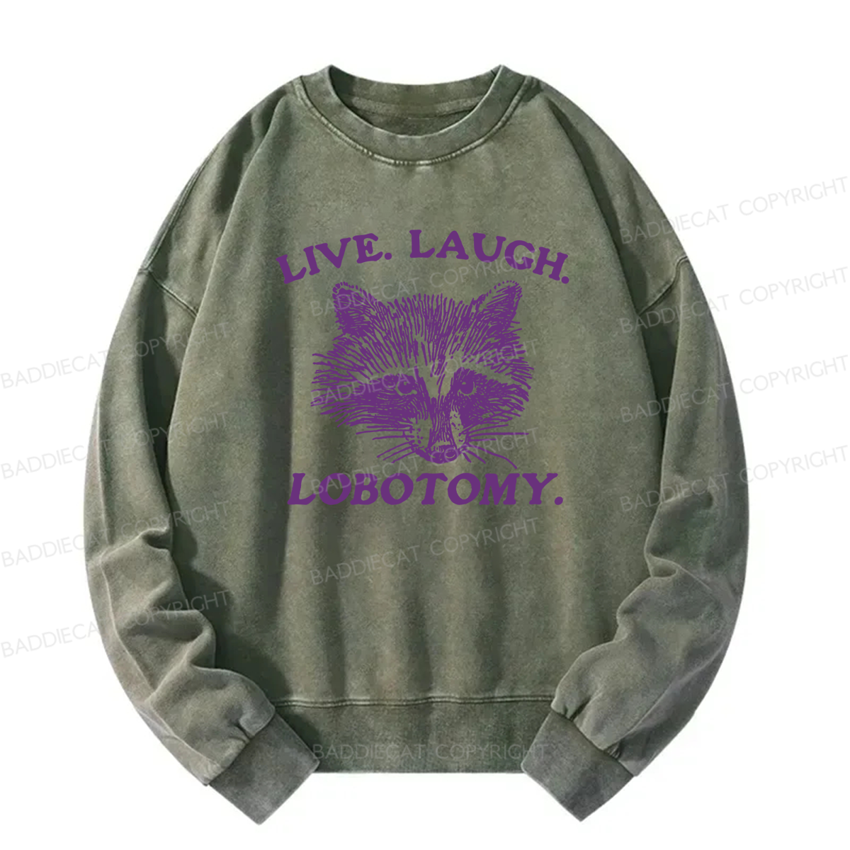 Live Laugh Lobotomy Washed Sweatshirt