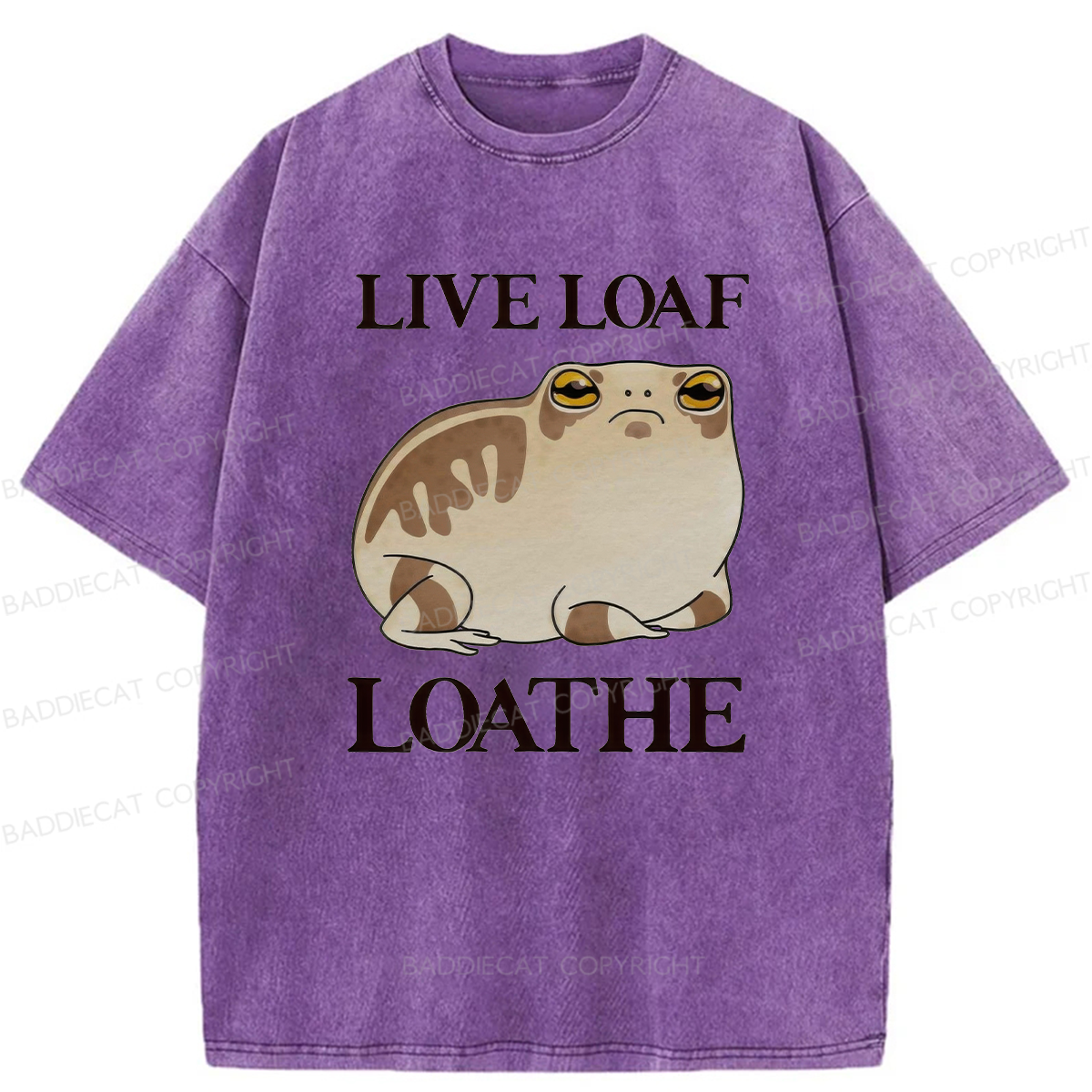 Live Loaf Loathe Frog Washed T-shirt