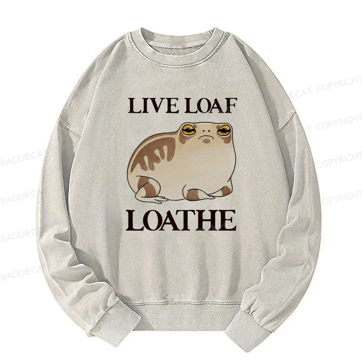 Live Loaf Loathe Frog Washed Sweatshirt