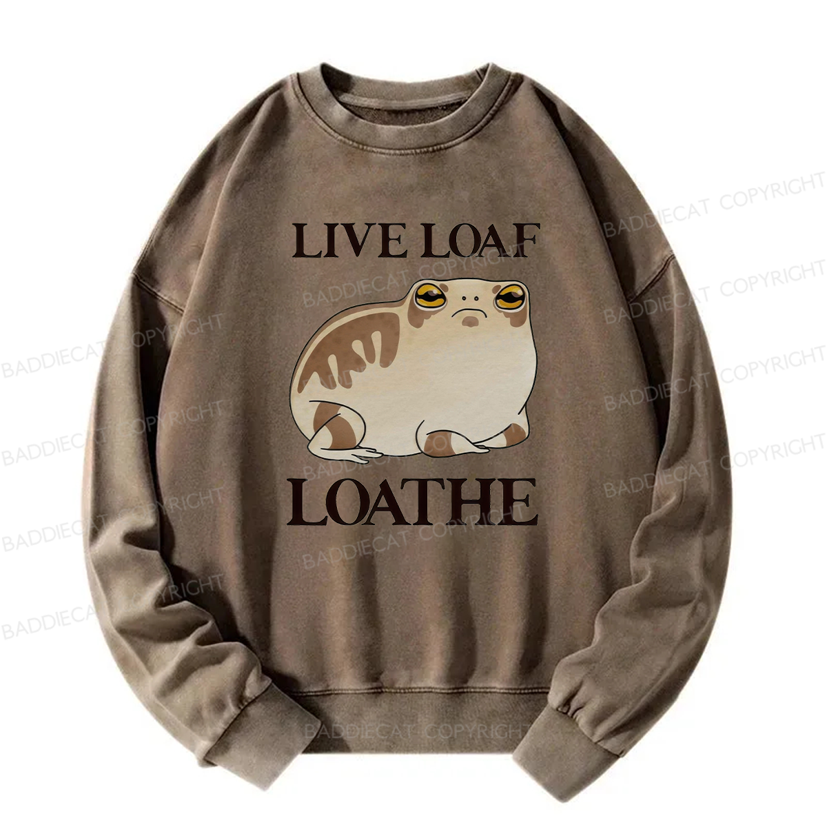 Live Loaf Loathe Frog Washed Sweatshirt