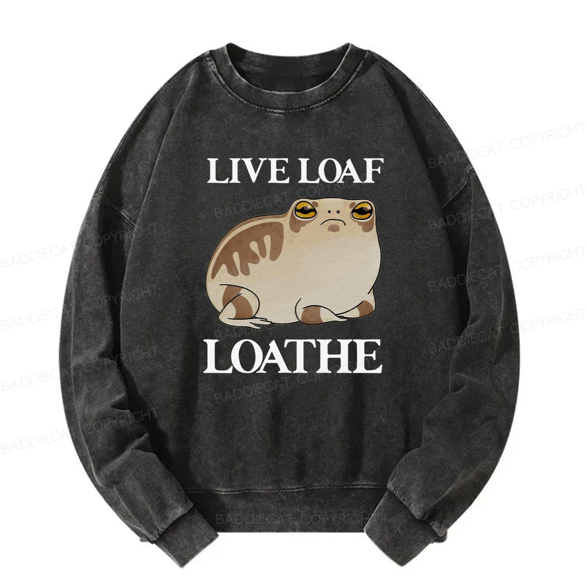 Live Loaf Loathe Frog Washed Sweatshirt