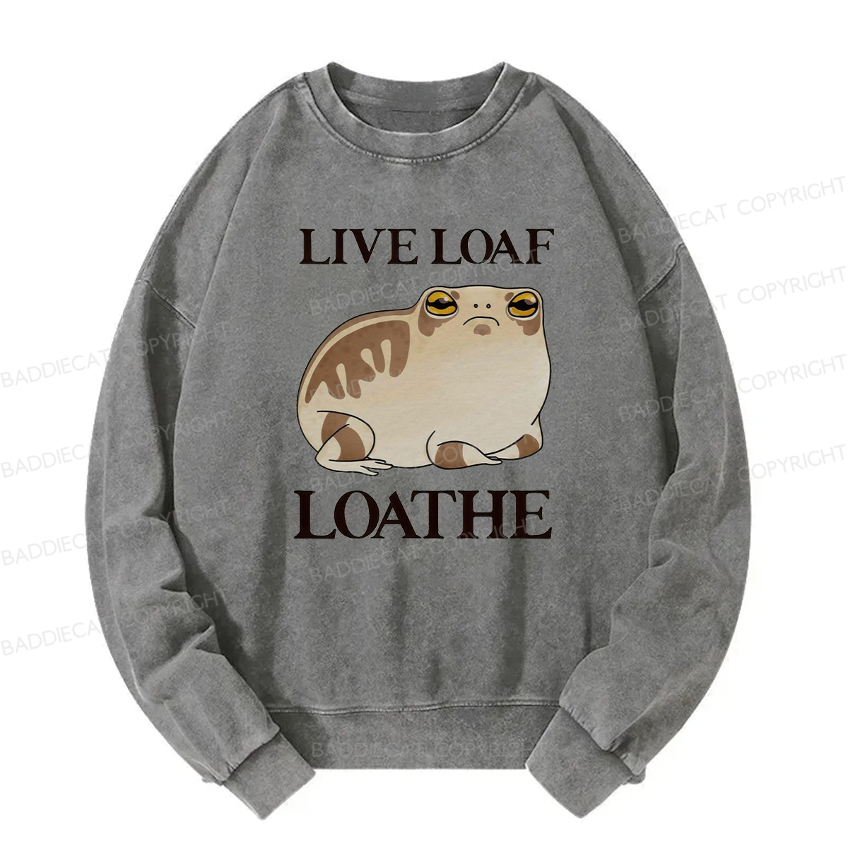 Live Loaf Loathe Frog Washed Sweatshirt