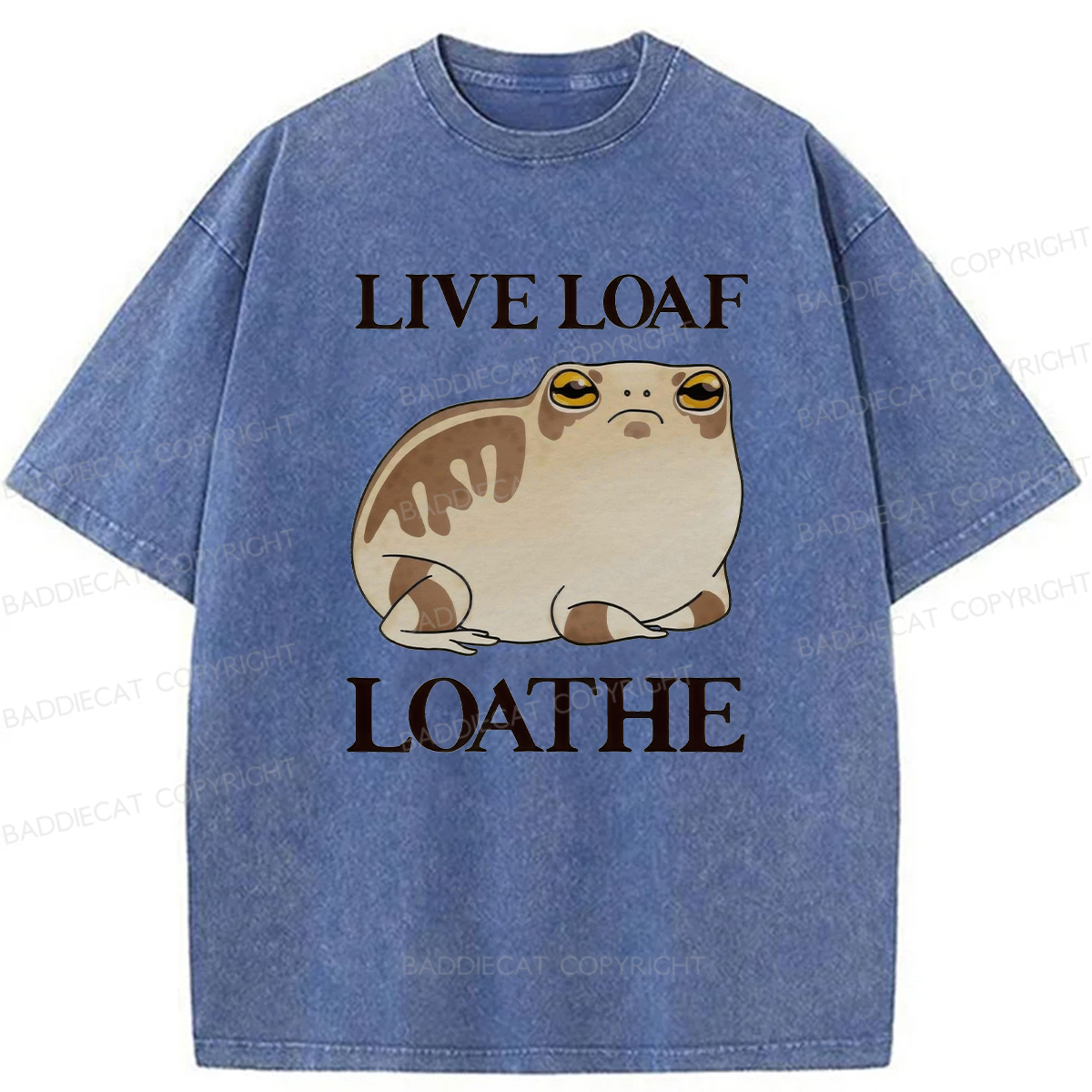 Live Loaf Loathe Frog Washed T-shirt