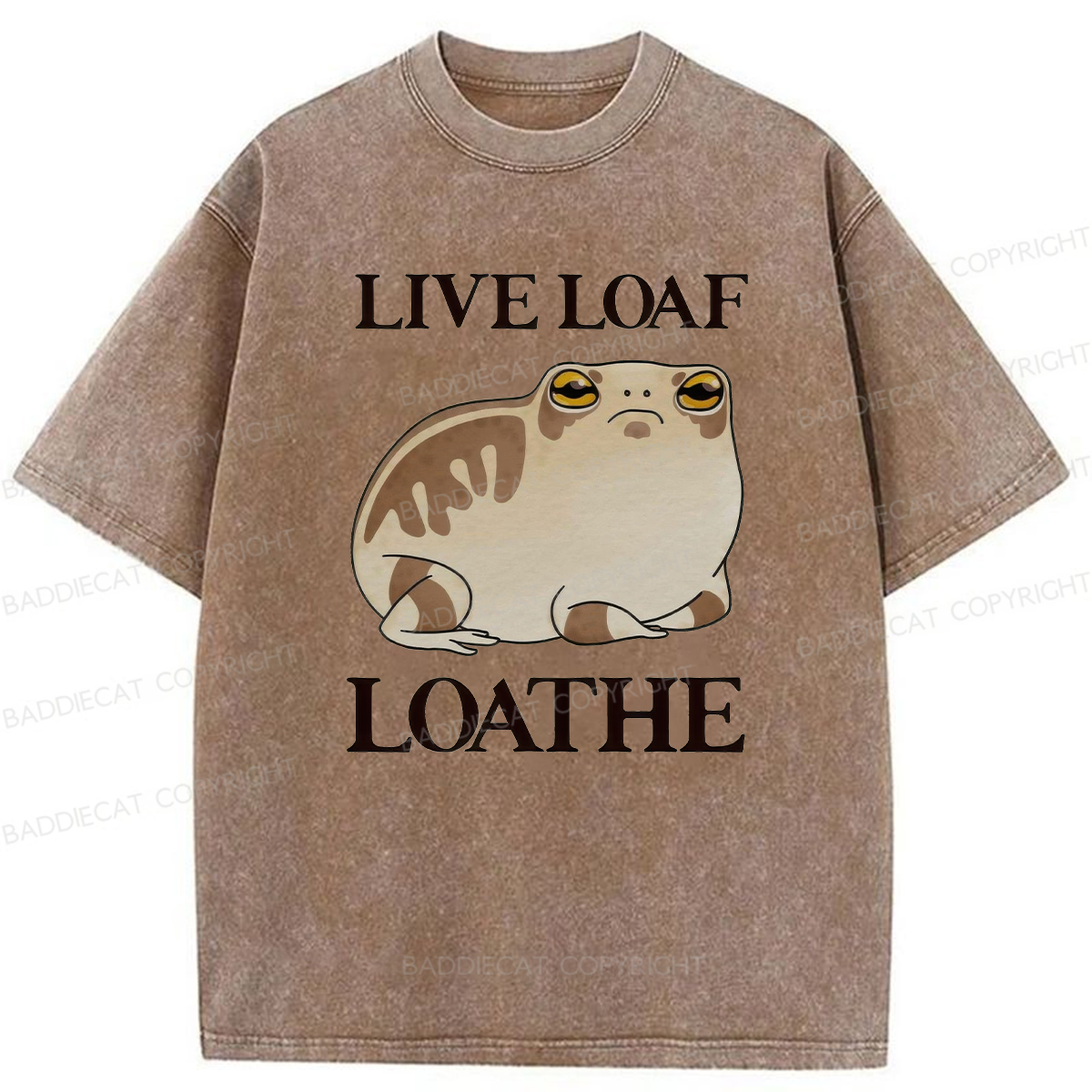 Live Loaf Loathe Frog Washed T-shirt