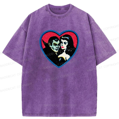 Baddiecat Vampires Graphic Washed T-shirt