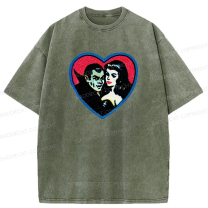 Baddiecat Vampires Graphic Washed T-shirt