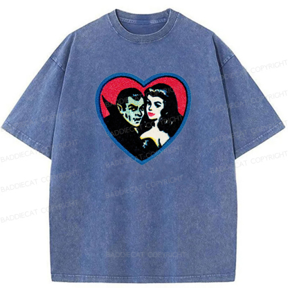 Baddiecat Vampires Graphic Washed T-shirt