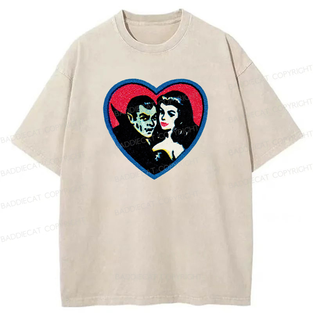 Baddiecat Vampires Graphic Washed T-shirt