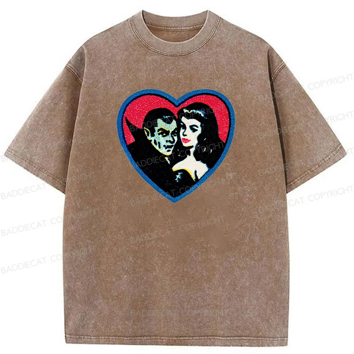 Baddiecat Vampires Graphic Washed T-shirt