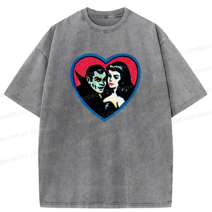 Baddiecat Vampires Graphic Washed T-shirt