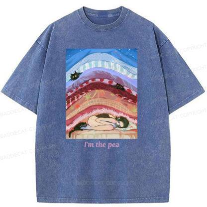 Cozy Night With Cats And Stacked Blankets Washed T-shirt