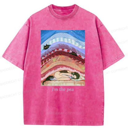 Cozy Night With Cats And Stacked Blankets Washed T-shirt