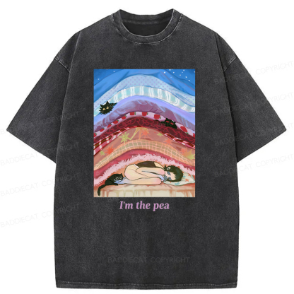 Cozy Night With Cats And Stacked Blankets Washed T-shirt