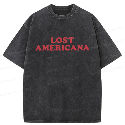 Baddiecat Lost Americana Washed T-shirt