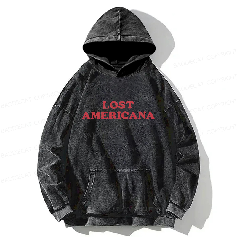 Baddiecat Lost Americana Washed Hoodie
