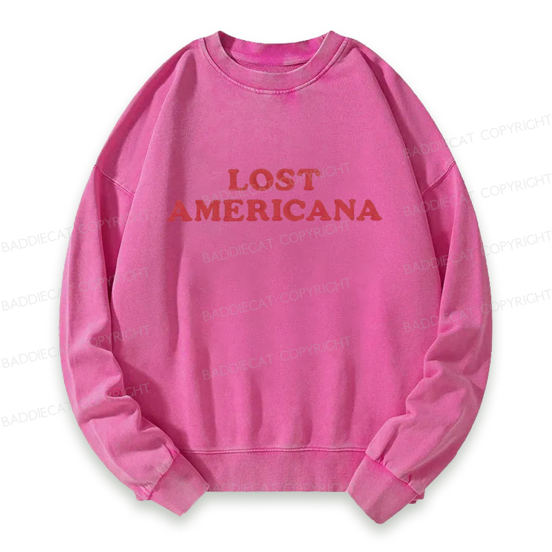Baddiecat Lost Americana Washed Sweatshirt