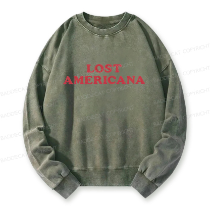 Baddiecat Lost Americana Washed Sweatshirt