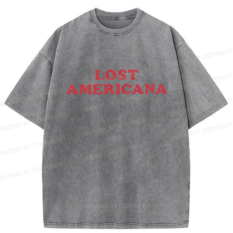 Baddiecat Lost Americana Washed T-shirt