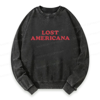 Baddiecat Lost Americana Washed Sweatshirt