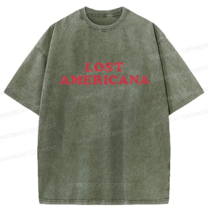Baddiecat Lost Americana Washed T-shirt