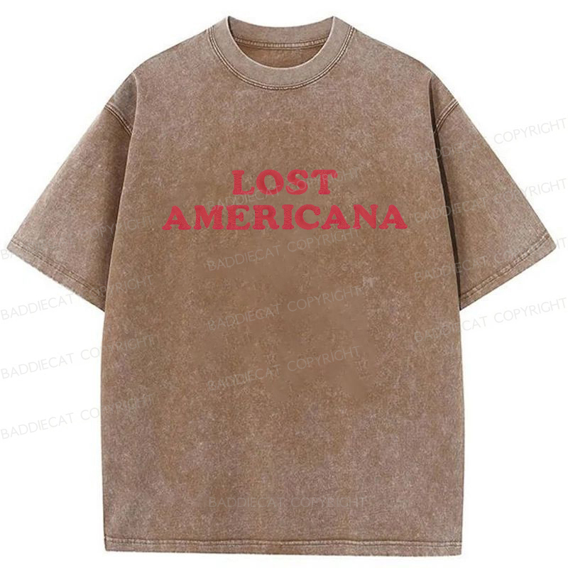 Baddiecat Lost Americana Washed T-shirt