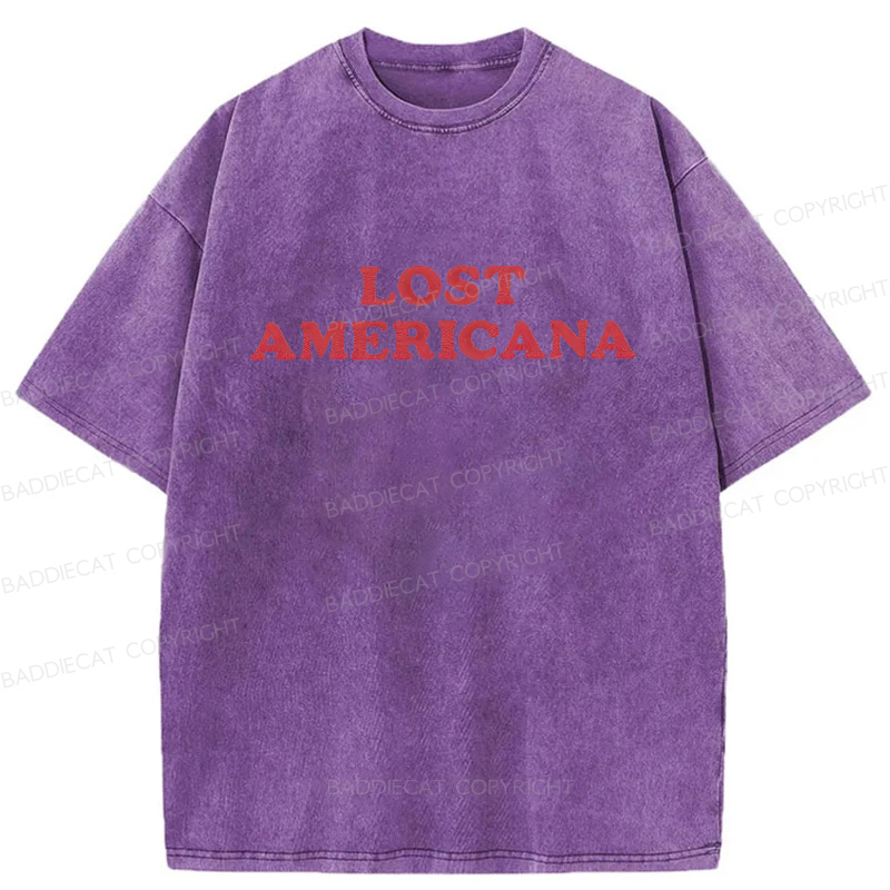 Baddiecat Lost Americana Washed T-shirt
