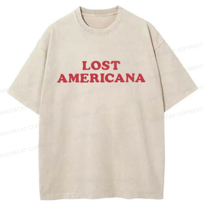 Baddiecat Lost Americana Washed T-shirt