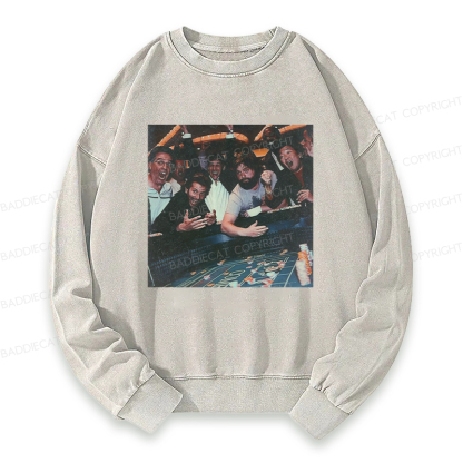 Baddiecat Casino Group Celebration Washed Sweatshirt