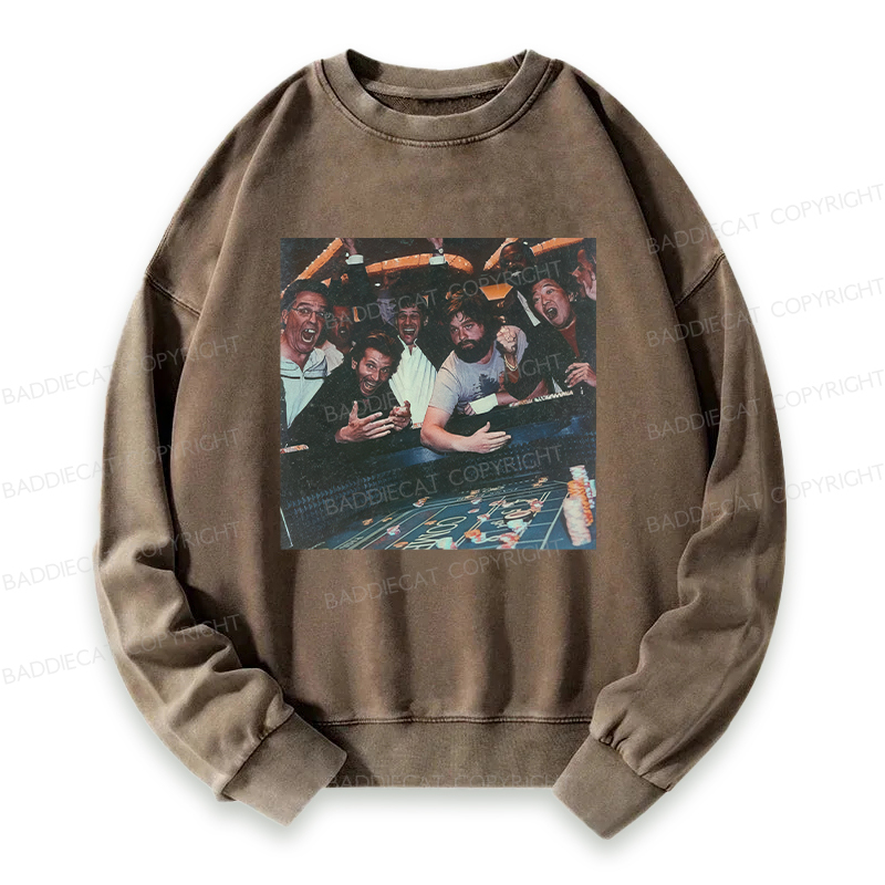 Baddiecat Casino Group Celebration Washed Sweatshirt