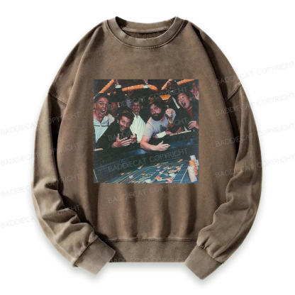 Baddiecat Casino Group Celebration Washed Sweatshirt