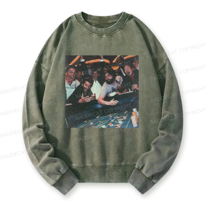 Baddiecat Casino Group Celebration Washed Sweatshirt