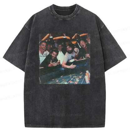 Baddiecat Casino Group Celebration Washed T-shirt