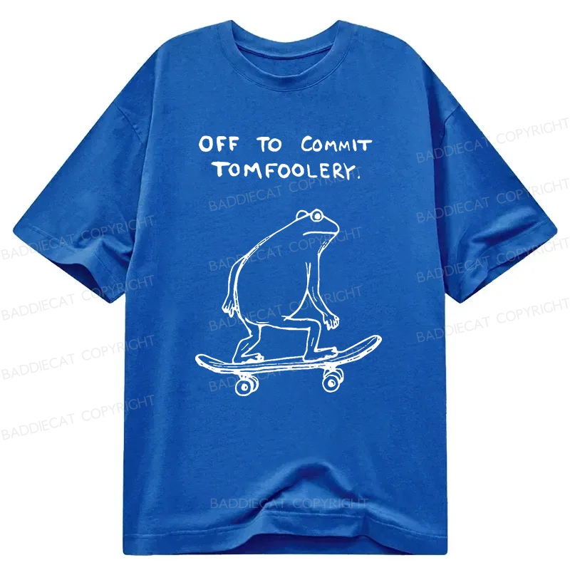 Baddiecat Off To Commit Tomfoolery Classic T-shirt