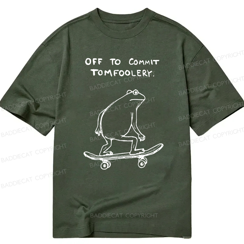 Baddiecat Off To Commit Tomfoolery Classic T-shirt