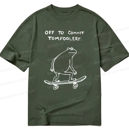 Baddiecat Off To Commit Tomfoolery Classic T-shirt
