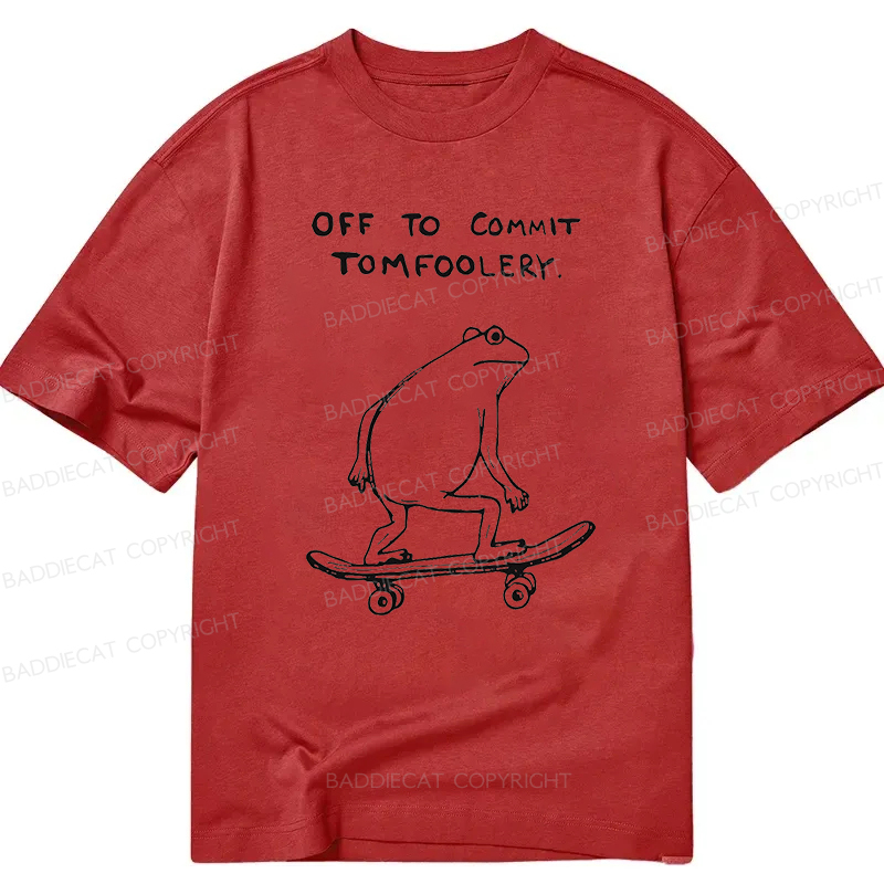 Baddiecat Off To Commit Tomfoolery Classic T-shirt