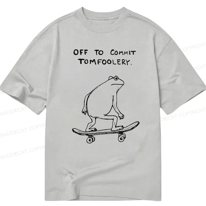 Baddiecat Off To Commit Tomfoolery Classic T-shirt