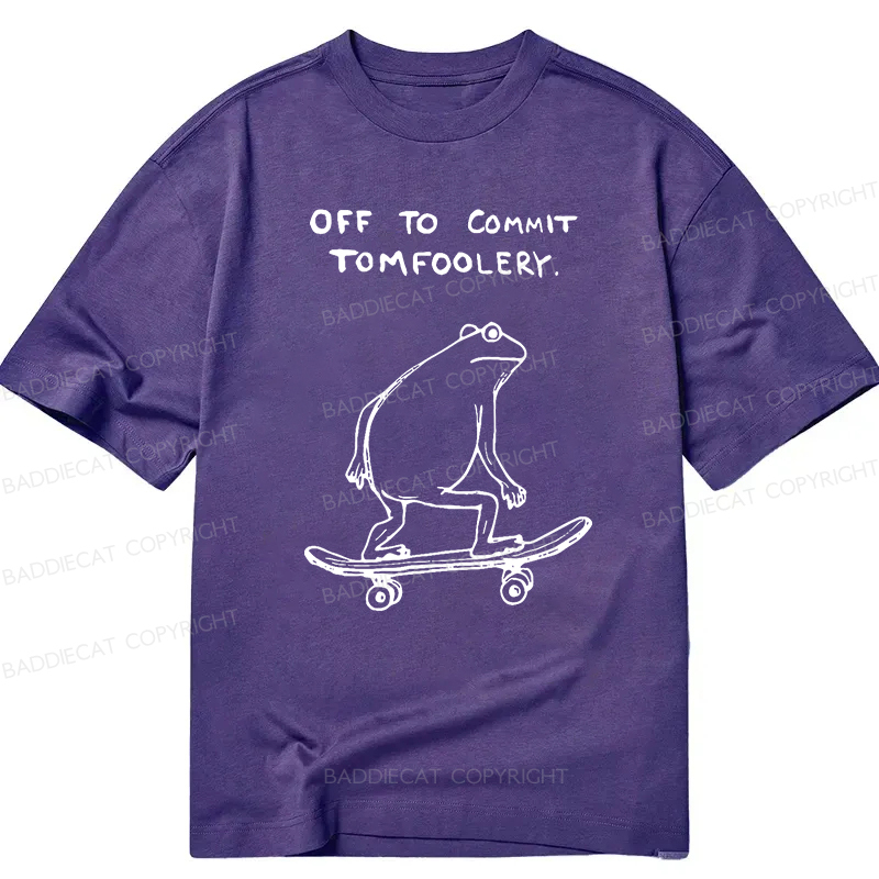 Baddiecat Off To Commit Tomfoolery Classic T-shirt