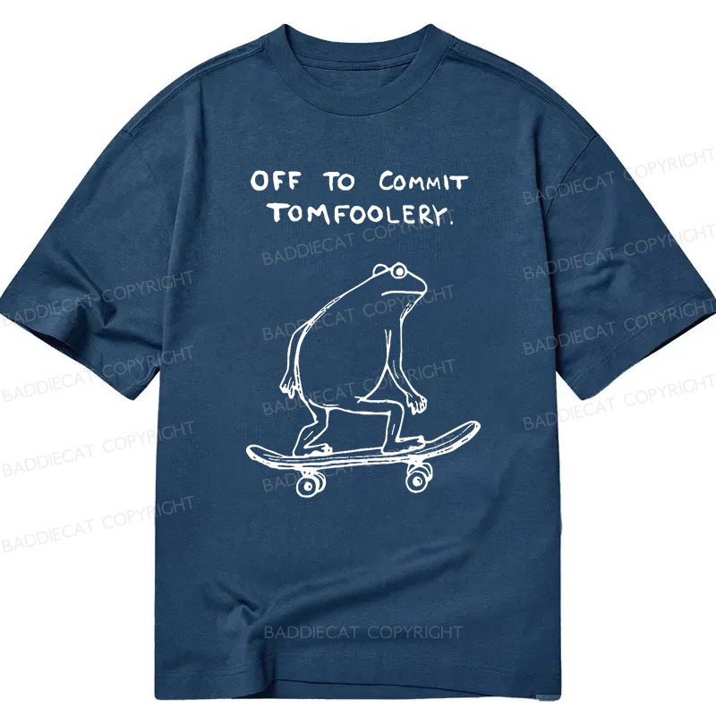 Baddiecat Off To Commit Tomfoolery Classic T-shirt