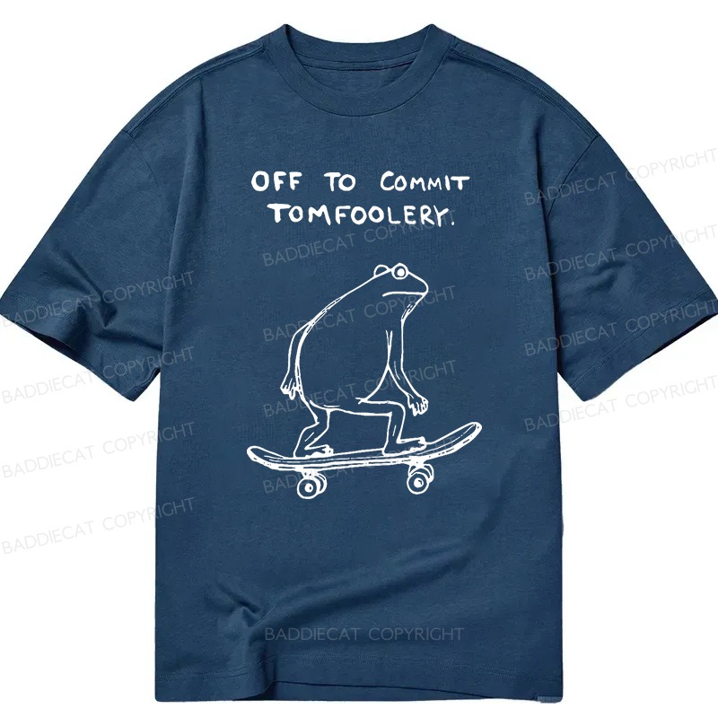 Baddiecat Off To Commit Tomfoolery Classic T-shirt