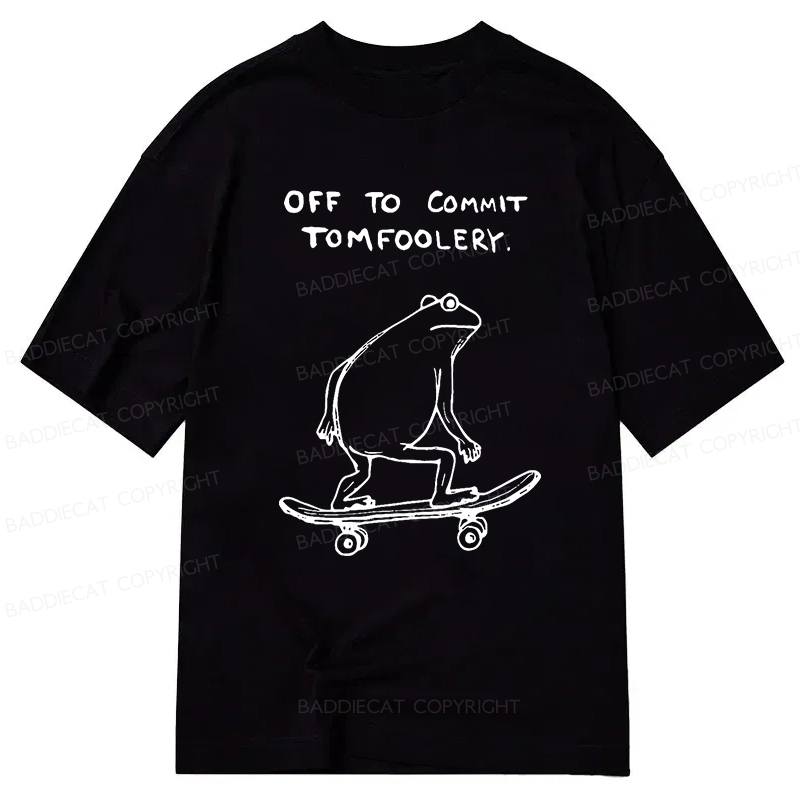 Baddiecat Off To Commit Tomfoolery Classic T-shirt