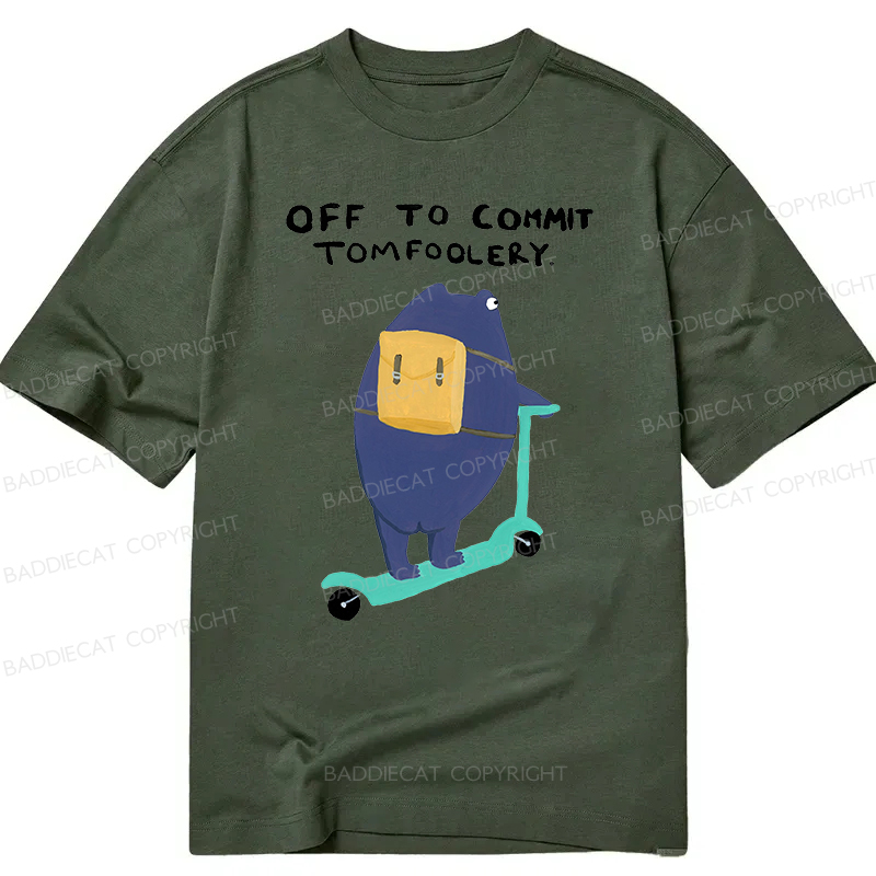 Baddiecat Off To Commit Tomfoolery Classic T-shirt