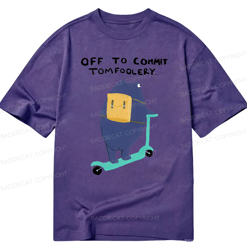 Baddiecat Off To Commit Tomfoolery Classic T-shirt